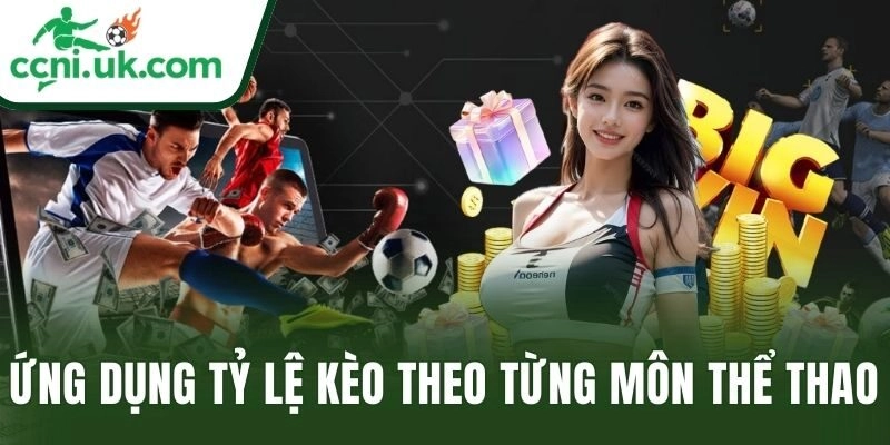 Ứng dụng tỷ lệ kèo theo từng môn thể thao